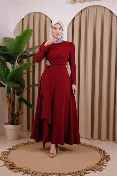 ПЛАТЬЕ С ДРАПИРОВКОЙ СПЕРЕДИ 5701