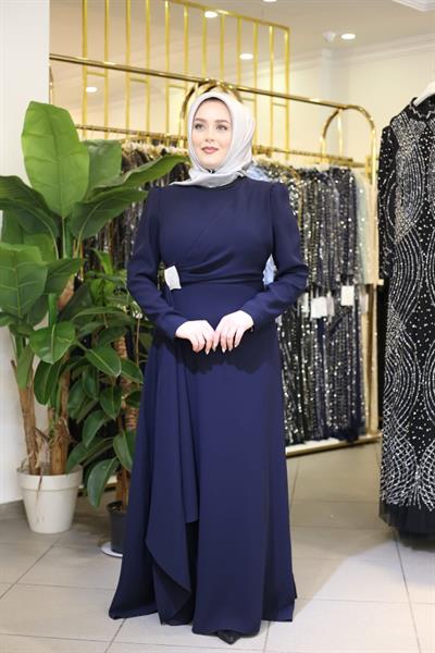 5701 CODE FRONT DRAPED DRESS