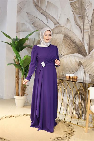 5701 فستان منسدل من الأمام بكود 5701