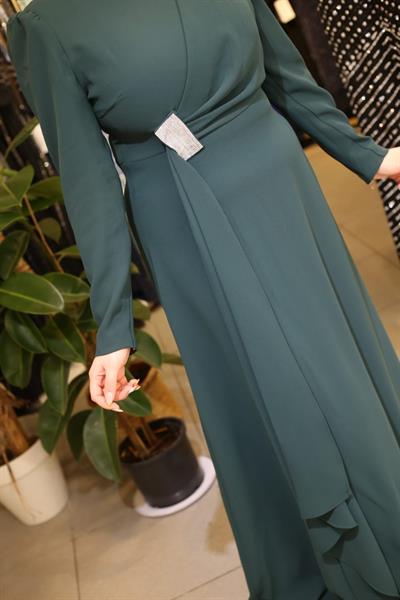 5701 CODE FRONT DRAPED DRESS