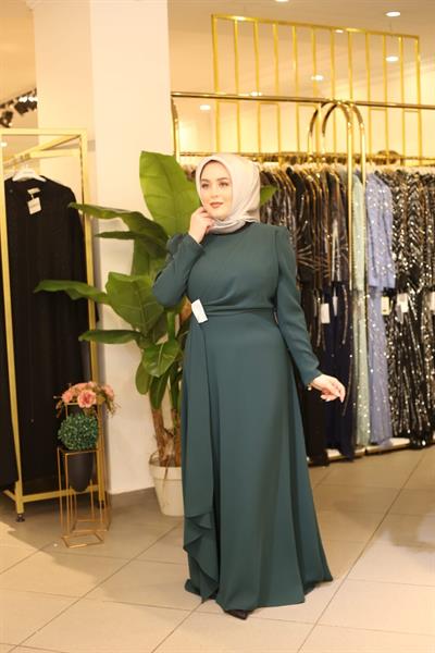 5701 CODE FRONT DRAPED DRESS