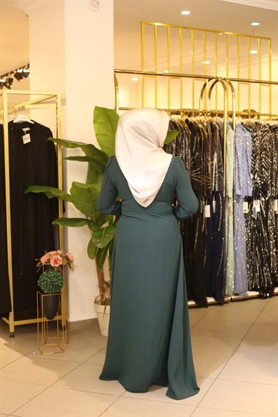 5701 CODE FRONT DRAPED DRESS