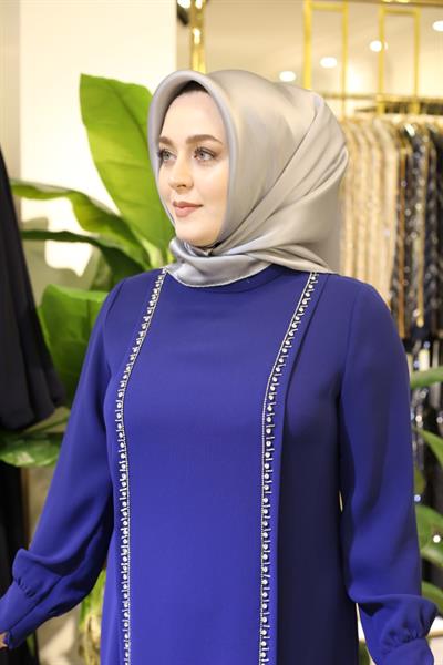 5702 فستان حجري شريطي كود 5702