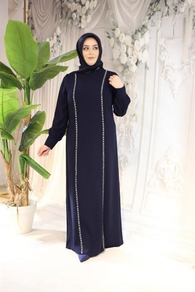 5702 فستان حجري شريطي كود 5702