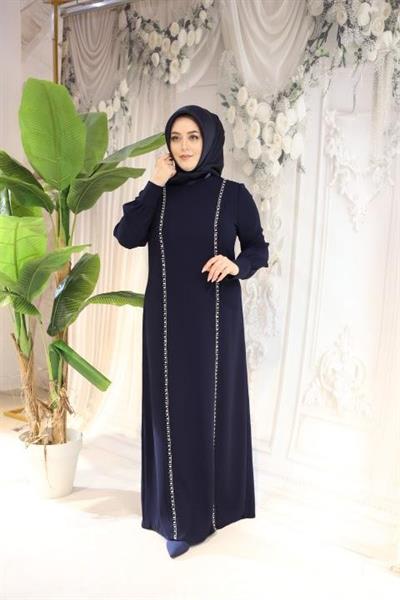 5702 فستان حجري شريطي كود 5702