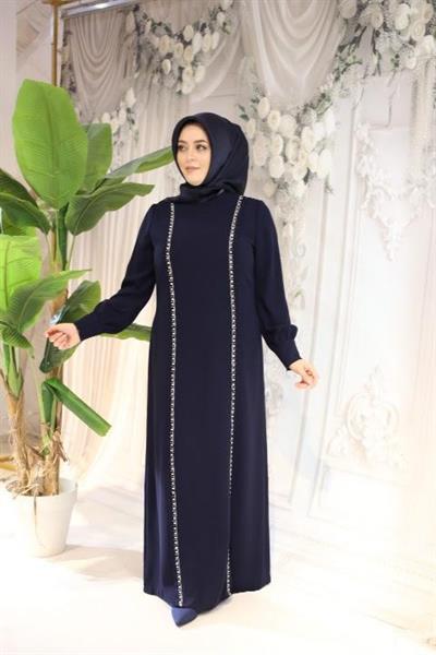 5702 فستان حجري شريطي كود 5702