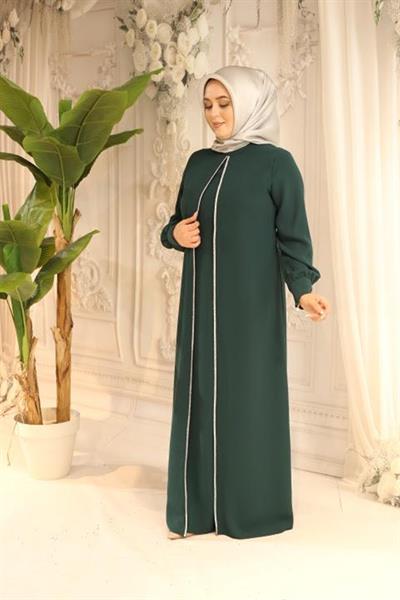 5708 كود فستان حجري مخطط مثلث الشكل 5708