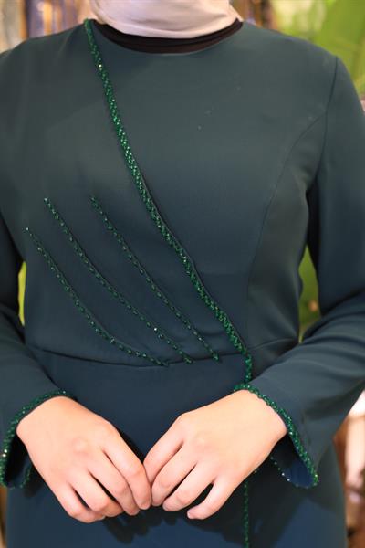 5714 CODE EMBROIDERED STONES DRESS