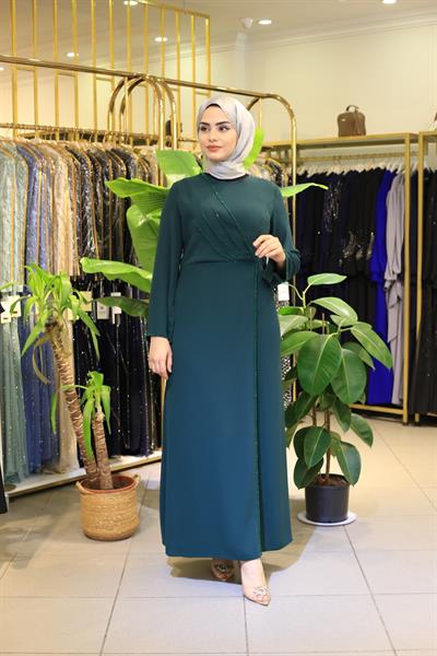 5714 CODE EMBROIDERED STONES DRESS