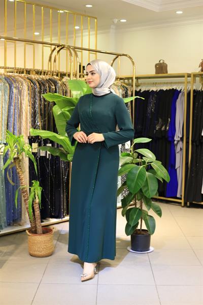 5714 CODE EMBROIDERED STONES DRESS