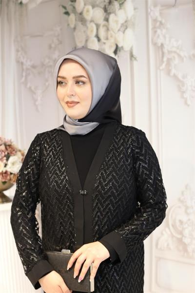 5724 CODE SELF PATTERNED ABAYA SUIT