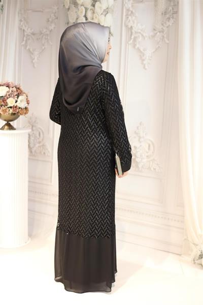 5724 CODE SELF PATTERNED ABAYA SUIT