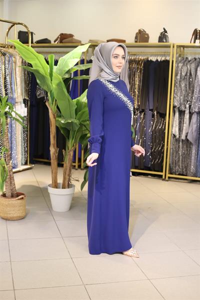 5725 CODE WITH YOLU İNCİ ELBİSE