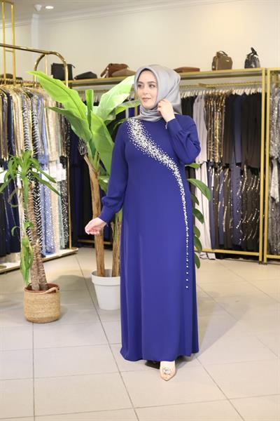 5725 CODE WITH YOLU İNCİ ELBİSE