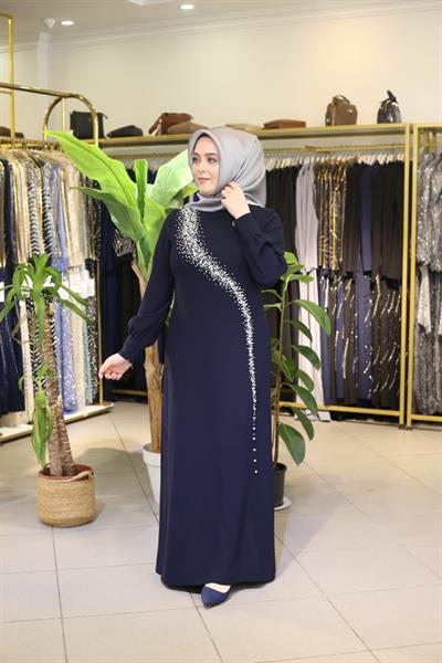 5725 CODE MIT YOLU İNCİ ELBİSE