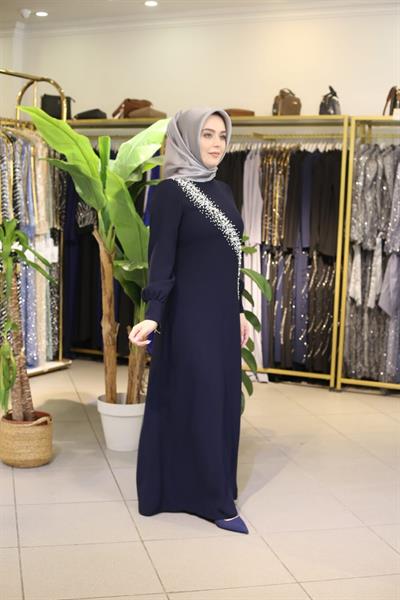 5725 CODE MIT YOLU İNCİ ELBİSE