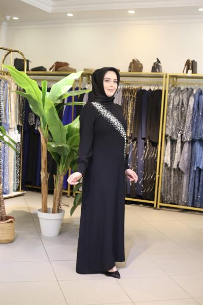 5725 CODE MIT YOLU İNCİ ELBİSE
