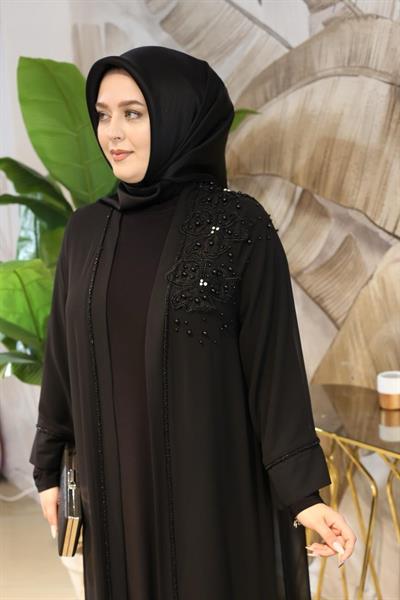 5730 بدلة عباية كود كتف زهرة الجبر 5730