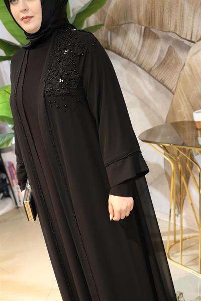 5730 بدلة عباية كود كتف زهرة الجبر 5730