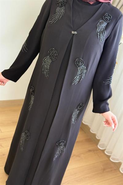 5736 CODE BLUMENBESTICKTES KLEID