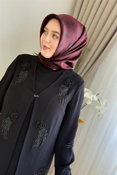 5736 CODE BLUMENBESTICKTES KLEID