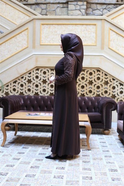 5906 KOD ÇİÇEK YIRTMAÇLI ELBİSE