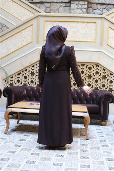 5906 KOD ÇİÇEK YIRTMAÇLI ELBİSE