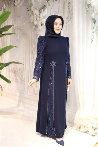 5906 CODE FLOWER SLIT DRESS