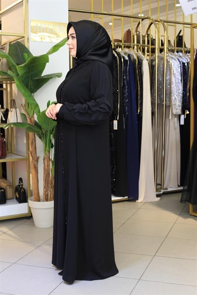 600 KOD KOL DETAYLI ABAYA TAKIM