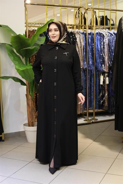 6001 CODE CHITCHIT AND BRONZE ABAYA