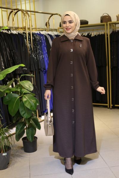6001 CODE CHITCHIT AND BRONZE ABAYA