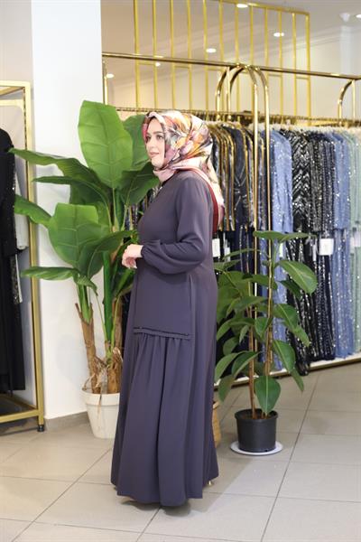 6003 CODE CROSS LEOPARD ABAYA