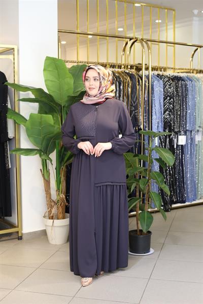 6003 CODE CROSS LEOPARD ABAYA