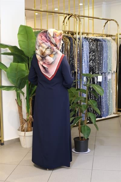 6003 CODE CROSS LEOPARD ABAYA