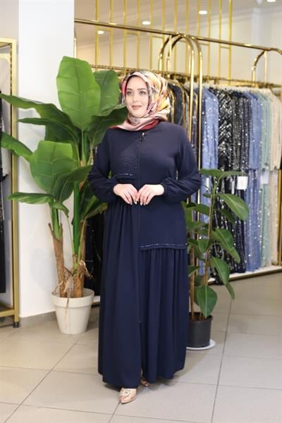 6003 CODE CROSS LEOPARD ABAYA