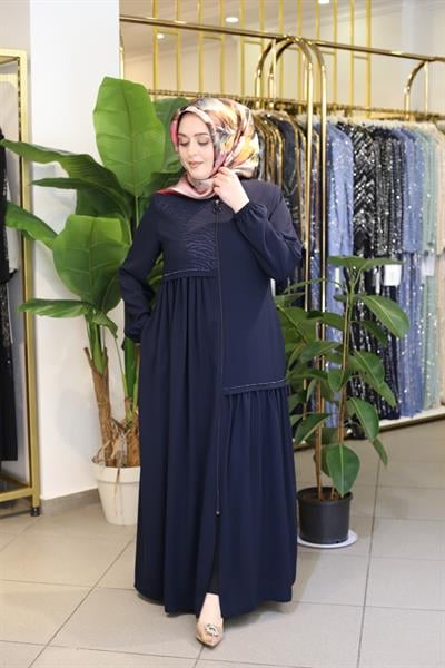 6003 CODE CROSS LEOPARD ABAYA