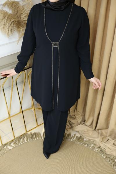 6006 بدلة بنطلون كريب كود 6006