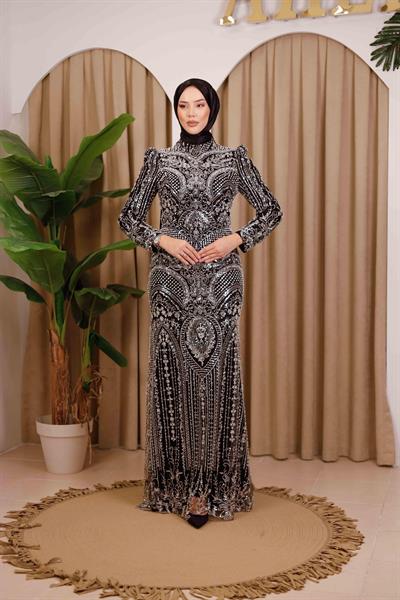 6107 КОД TAŞLI ELBİSE