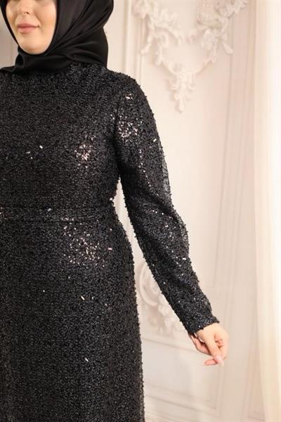 6120 CODE PAILLETTENBESETZTES ABENDKLEID