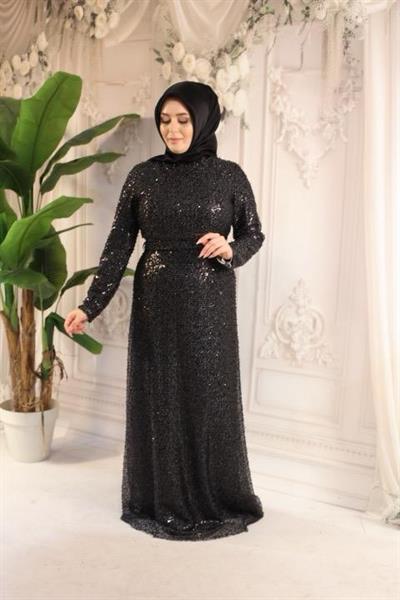 6120 CODE PAILLETTENBESETZTES ABENDKLEID