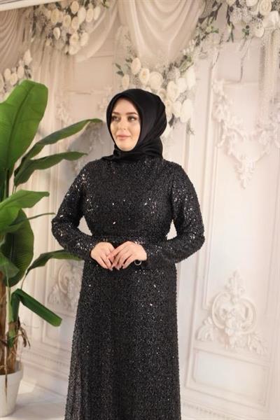 6120 CODE PAILLETTENBESETZTES ABENDKLEID