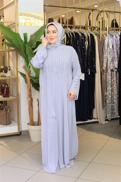 6147 KOD ŞİFON ABAYA TAKIM
