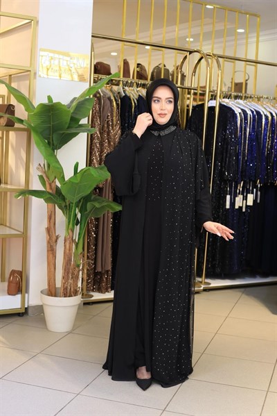 6167 KOD TAŞLI ABAYA TAKIM