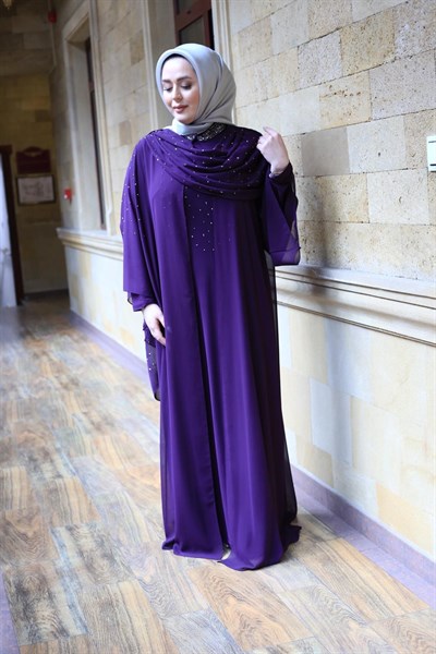 6167 KOD TAŞLI ABAYA TAKIM