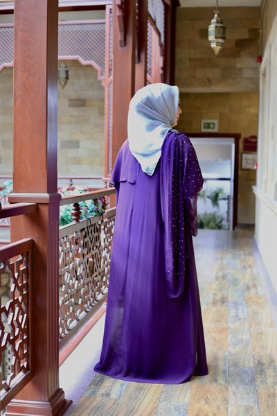 6167 KOD TAŞLI ABAYA TAKIM