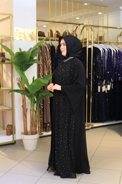 6167 KOD TAŞLI ABAYA TAKIM