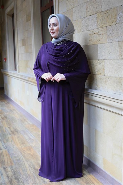 6167 KOD TAŞLI ABAYA TAKIM