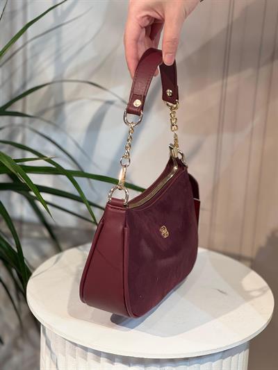 66 كود 66 حقيبة أحلم من جلد الغزال المدبوغ