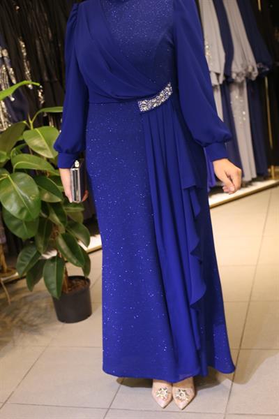 6621 CODE SILKY SHEFON DETAIL DRESS