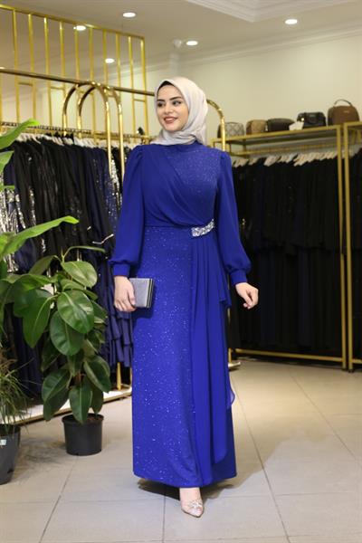 6621 CODE SILKY SHEFON DETAIL DRESS